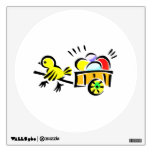 yellow chick wagon full of eggs pulling.png room decal