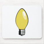 Yellow Christmas Tree Light Mousepad