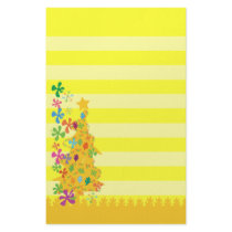 Yellow Christmas Tree stationery