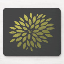 Yellow Chrysanthemum Mouse Pad