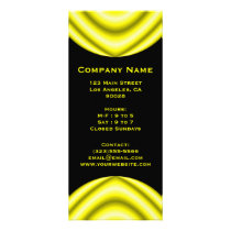 yellow circle full color rack card