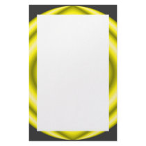 yellow circle stationery design