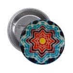 Yellow Circle Tie Dye Button