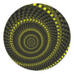 Yellow Circles Stickers