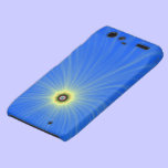 Yellow Color Explosion on Blue RAZR casemate cases