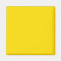 Yellow Color Square Refrigerator Magnet