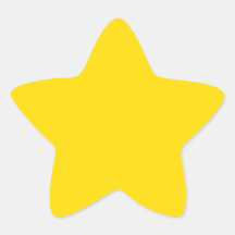Yellow Color Star Sticker