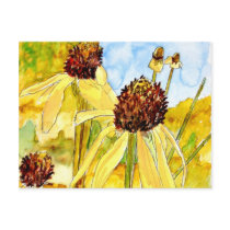 yellow coneflower post cards