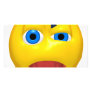 Yellow confused smiley photo greeting card