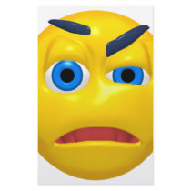 Yellow confused smiley stationery by SmileyFaceStore Yellow confused smiley stationery