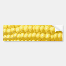 Yellow Corn on the Cob Texture Bumper Stickers