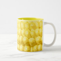 Yellow Corn on the Cob Texture Mugs