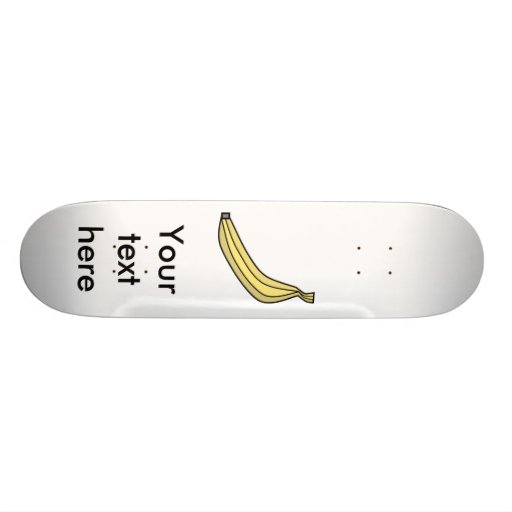 Yellow country banana skate board