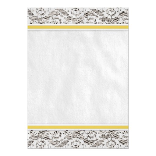Yellow Country Lace Wedding Invitations