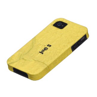 Yellow Cracked Wood iPhone 4 Cover