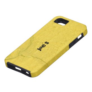 Yellow Cracked Wood iPhone 5 Cases