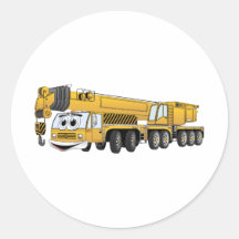 Yellow Crane Cartoon Stickers