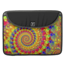 Yellow Crazy Fractal MacBook Pro Sleeve