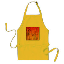 Yellow Creole Rain II aprons