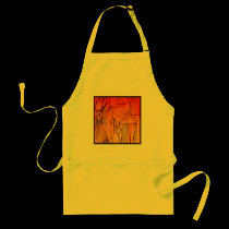 Yellow Creole Rain II aprons