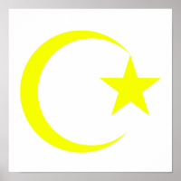 Yellow Crescent & Star.png Poster