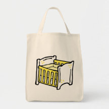 yellow crib canvas bag