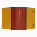 yellow crimson business vinyl binder