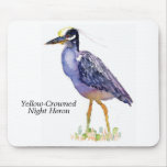 Yellow-Crowned Night Heron mouse pad