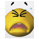Yellow Crying Smiley Full Color Flyer