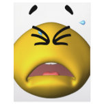 Yellow Crying Smiley Letterhead