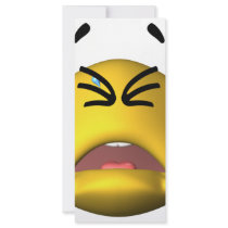 Yellow Crying Smiley rack cards by SmileyFaceStore Yellow Crying Smiley rack cards