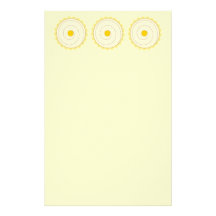 Yellow Cupcake. Iced cake. Personalized Stationery