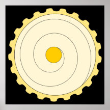 Yellow Cupcake. Iced cake. Posters