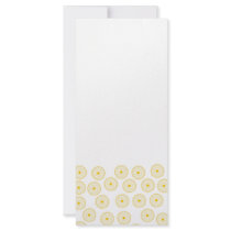 Yellow Cupcake Pattern. Full Color Rack Card