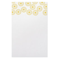 Yellow Cupcake Pattern. Stationery Design