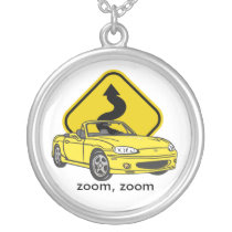 Yellow Curves necklaces