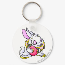 Yellow Cybunny hugging Negg keychains by neopets Yellow Cybunny hugging Negg keychains