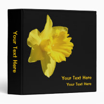 Yellow Daffodil Flower Binder