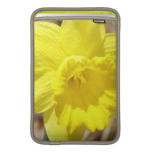 Yellow Daffodil Flowers 11" MacBook Sleeve