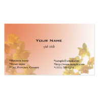 yellow daffodil flowers in light yellow background business card templates