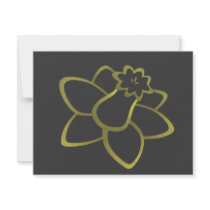 Yellow Daffodil Custom Announcement