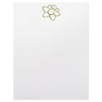 Yellow Daffodil Letterhead Template