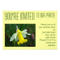 Yellow Daffodil Party Invitation