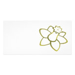 Yellow Daffodil Photo Card Template