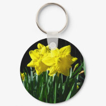 Yellow daffodils - Keychain by cycreation Yellow daffodils - Keychain