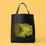 Yellow daffodils photograph on a bag.