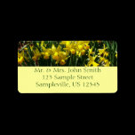 Yellow Daffodils Return Address Label