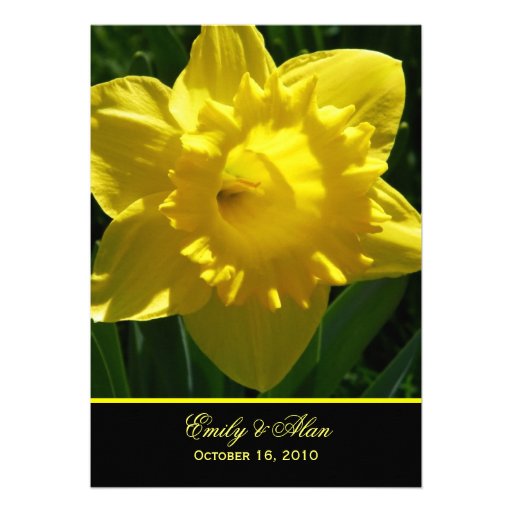 Yellow Daffodils Wedding Invitations