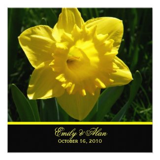 Yellow Daffodils Wedding Invitations