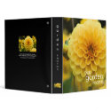 Yellow Dahlia binders by HortusFloridus Yellow Dahlia binders